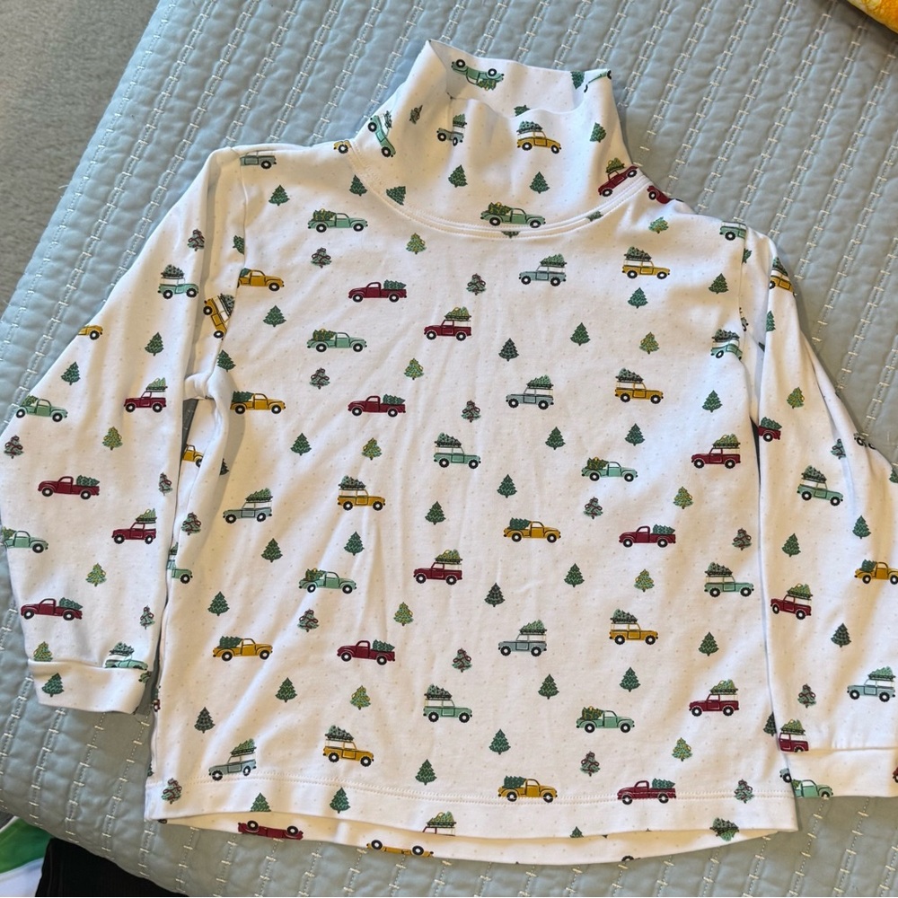 Boys Bella Bliss Christmas Print Turtleneck Top